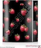 Sony PS3 Skin Strawberries on Black
