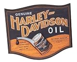 Harley-DavidsonĀ® Oil Can Pub Wood Wall Sign. Retro H-D Graphics. HDL-15302