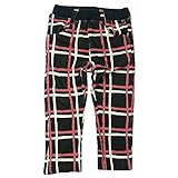 【H28年春物】 GARACH(ギャラッチ) フライススパン格子Pt長丈パンツ 80cm/Bk NO.AH-1612101