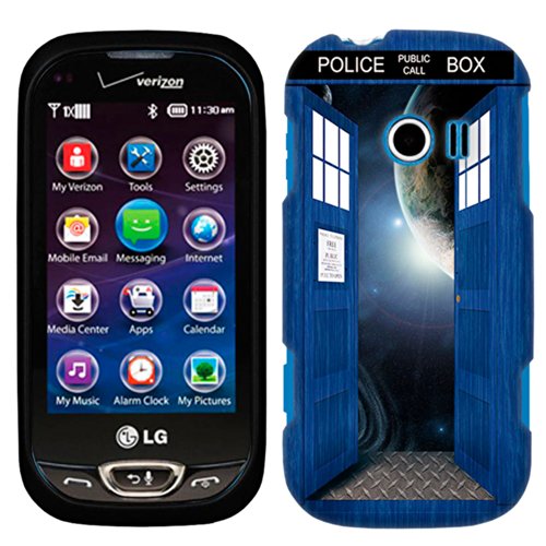 LG Extravert 2 British Blue Police Box Open Doors to Space Case