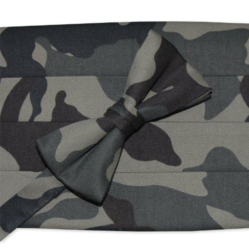 Camouflage Bow Tie & Cummerbund Set