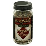 Red Monkey Organic Fennel Seed, .9-Ounce Net Weight, 6-Count