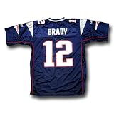 Tom Brady Jersey: Reebok Navy Replica #12 New England Patriots Jersey - Medium