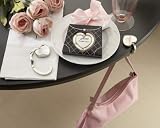 Heart Purse Valet Compact Stainless Steel Handbag Holder