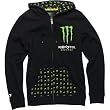 One Industries Monster Patrie Women's Hoody Zip Racewear Sweatshirt - Black