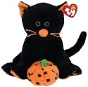 Ty Beanie Babies Superstition cat w/pumpkin