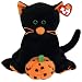 Ty Beanie Babies Superstition cat w/pumpkin
