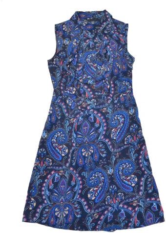 Tommy Hilfiger Women Fashion Sleeveless Bow Tie Floral Printed Dress