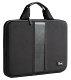 Icon-MDCB4-BLK Molded Hard Shell Notebook Case (Black)