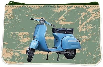 Mlavi by Lavishy Retro Vespa Scooter Vegan Moped Coin Purse Bag Card Holder
