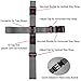 TRANVERS Heavy Duty Cross Way Luggage Strap for Men Women Suitcase Travel Belt Black