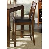 Scottsdale Casual Dining 24" Ladder Back Barstool in Rustic Espresso