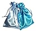 Tarot Bags: Shades of Blue Velvet and Satin Bundle of 5 Bags (6