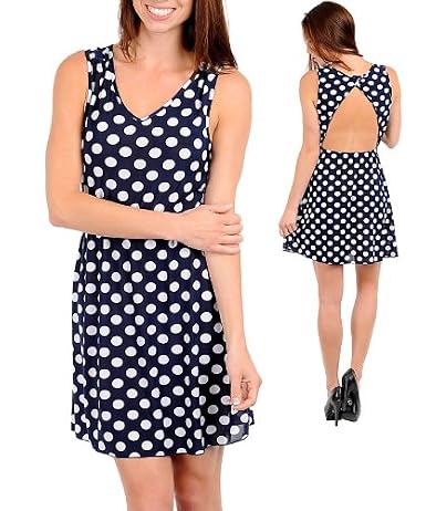 Polka dot a-line dress