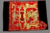 Silk Shawl Pakal in Red with Velvet