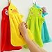 Lovely Nursery Hand Towel Soft Plush Fabric Cartoon Animal Hanging Wipe Bathing Towel (Yellow Duck) by Broadfashion