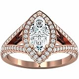 14K Rose Gold Diamond Engagement Ring - 1.25 Ct.
