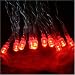 Red Battery Operated LED Fairy Lights 10 Bulb Static