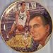 Bob Cousy autographed Boston Celtics Gartlan commemorative plate