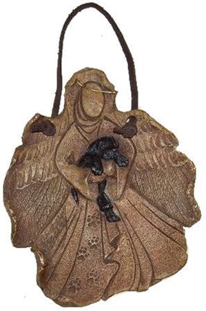 Angel with Black Lab Ornament