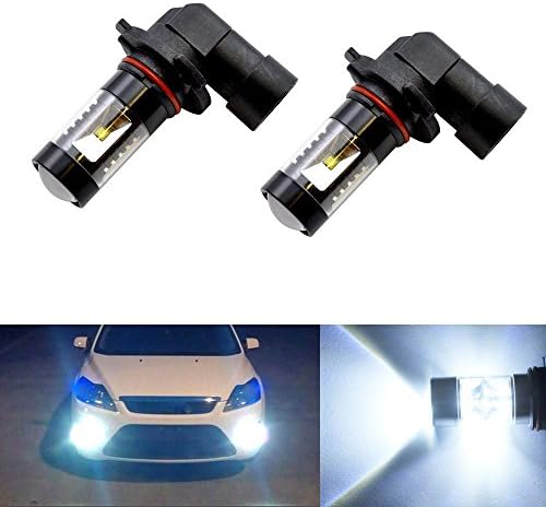 Amak 30W 9005 LED Bulbs For Fog Light Daytime Running Lights DRL HB3 9145 H10 With Projection 6000k White Super Bright [Pack of 2pcs]