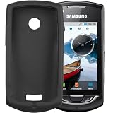 mumbi Silicon Case Samsung S5620 Monte Schutzhülle - Tasche Etui SKIN schwarz