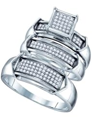 0.33CTW DIAMOND FASHION TRIO SET