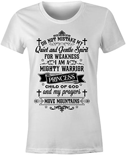 Witness Tees Ladies Fitted Prayer Princess Christian T Shirt