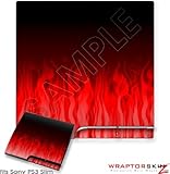 Sony PS3 Slim Skin - Fire Red