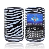For BlackBerry Curve 8520 8530 Hard Case BLUE ZEBRA