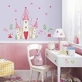 Reusable Decorative Princess Castle Wall Mural Appliques Stickers Reusable Decorative Princess Castle Wall Mural Appliques Stickers