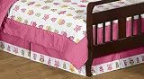 Pink Happy Owl Bed Skirt for Crib and Toddler Bedding Sets by JoJO Designs