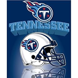 Tennessee Titans Light Weight Fleece NFL Blanket (Grid Iron) (50"x60")