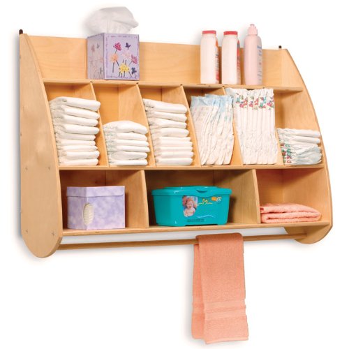 Whitney Brothers Birch Laminate New Wave Hang On The Wall Diaper Unit