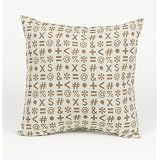 Keyed Up Blue w Brown Pillow by Glenna Jean by Keyed Up