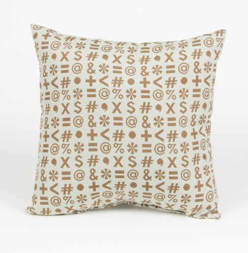 Keyed Up Blue w Brown Pillow by Glenna Jean product image