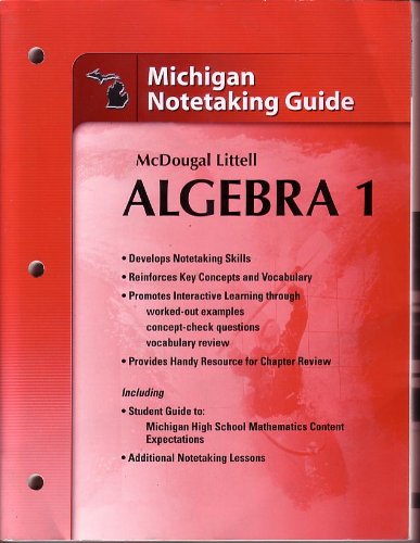 holt mcdougal larson algebra 1 michigan notetaking guide
