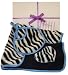 Blue Zebra Small Bib Blanky Gift Box
