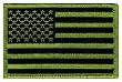 American Flag Embroidered Patch Green Subdued United States of America Subdued Camo Military Uniform Emblem
