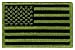 American Flag Embroidered Patch Green Subdued United States of America Subdued Camo Military Uniform Emblem
