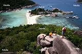 'Koh Tao Thailand' Wall Decal - 24"W x 16"H Removable Graphic