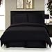 Microfiber Black Stripe Queen sheet set - deep pockets fit up to 18
