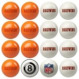 Cleveland Browns NFL Home vs. Away Billiard Balls Full Set (16 Ball Set) by Imperial International