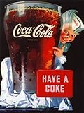 Coca-Cola Have a Coke Beautiful MUSEUM WRAP CANVAS Print with Added BRUSHSTROKES Unknown 16x20