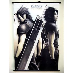 Final Fantasy 7AC: Zack back to back 60x90cm Wallscroll