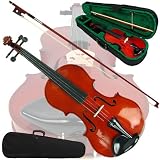 NEW 4/4 Natural Maple Wood Violin with Carrying Case (Miscellaneous)