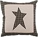VHC Brands Kettle Grove Home Decor, Pillow Star, Black, 10x10