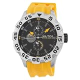 Nautica Men's N15566G BFD 100 Multifunction Black Dial Watch