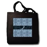 Blue Cheetah Print and Stiletto Heel - Black Tote Bag 14w X 14h X 3d