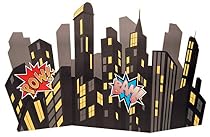 Superhero Comics Party Supplies - Standup City Scape
